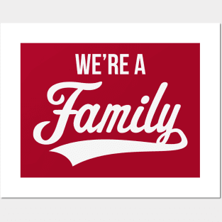 We're A Family (Parents / Father / Mother / Birth / White) Posters and Art